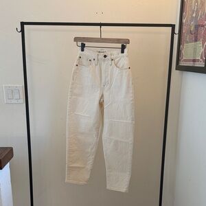 Madewell Cream Balloon Jeans for Women